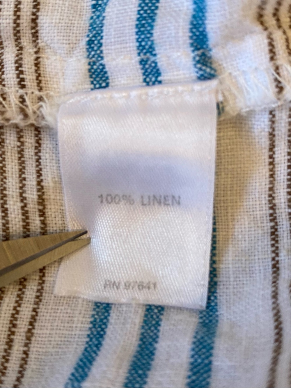 J. Jill Love Linen Shift Dress Large Striped Sleeveless Pockets A-Line Summer - Picture 9 of 9